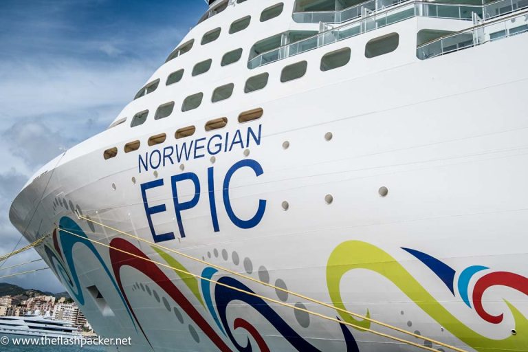 hull of ncl epic cruise ship