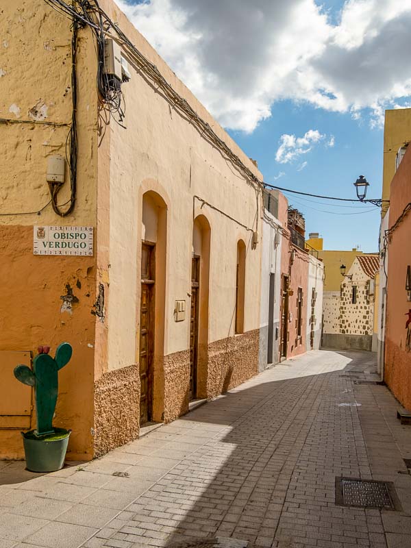 pretty street in a colonial town