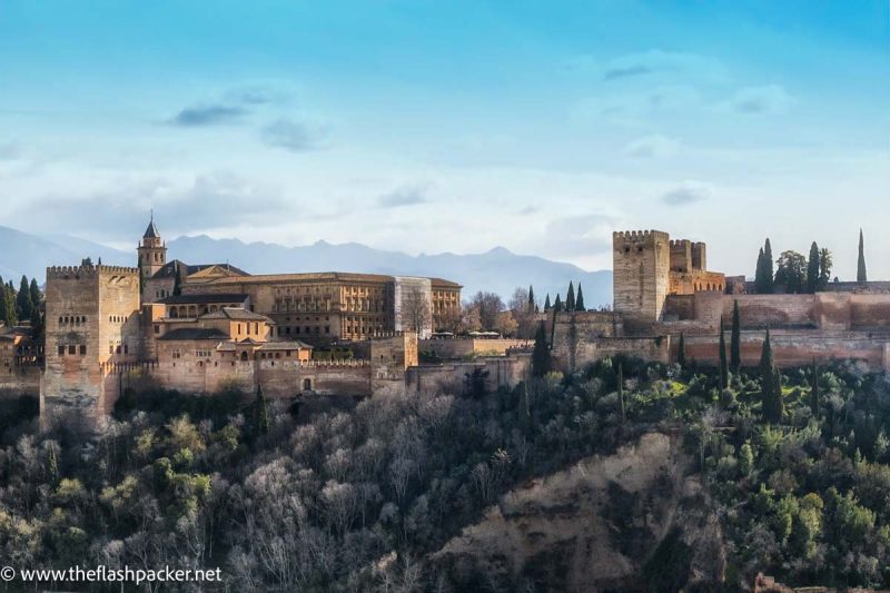 view of the alhambra palace