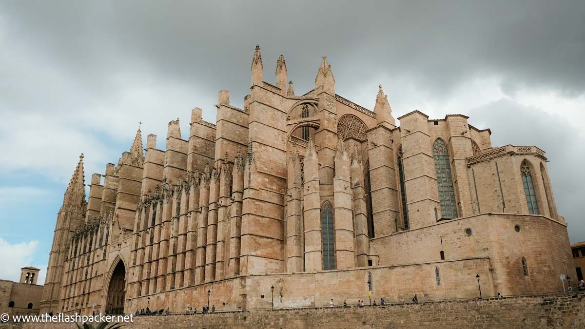 exterior of cathedral which is one of the things to see in palma de mallorca in one day