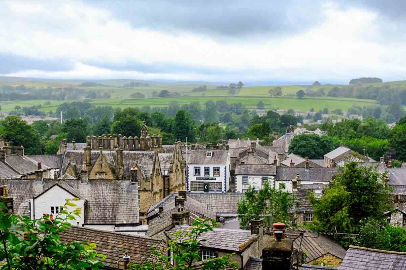 panoramic view of settle yorkshire