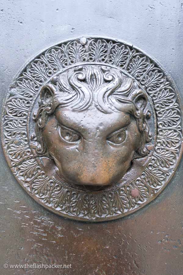 lions head door handle