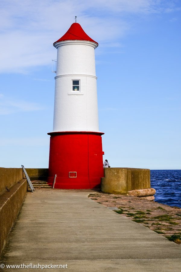 red and white lighthouse