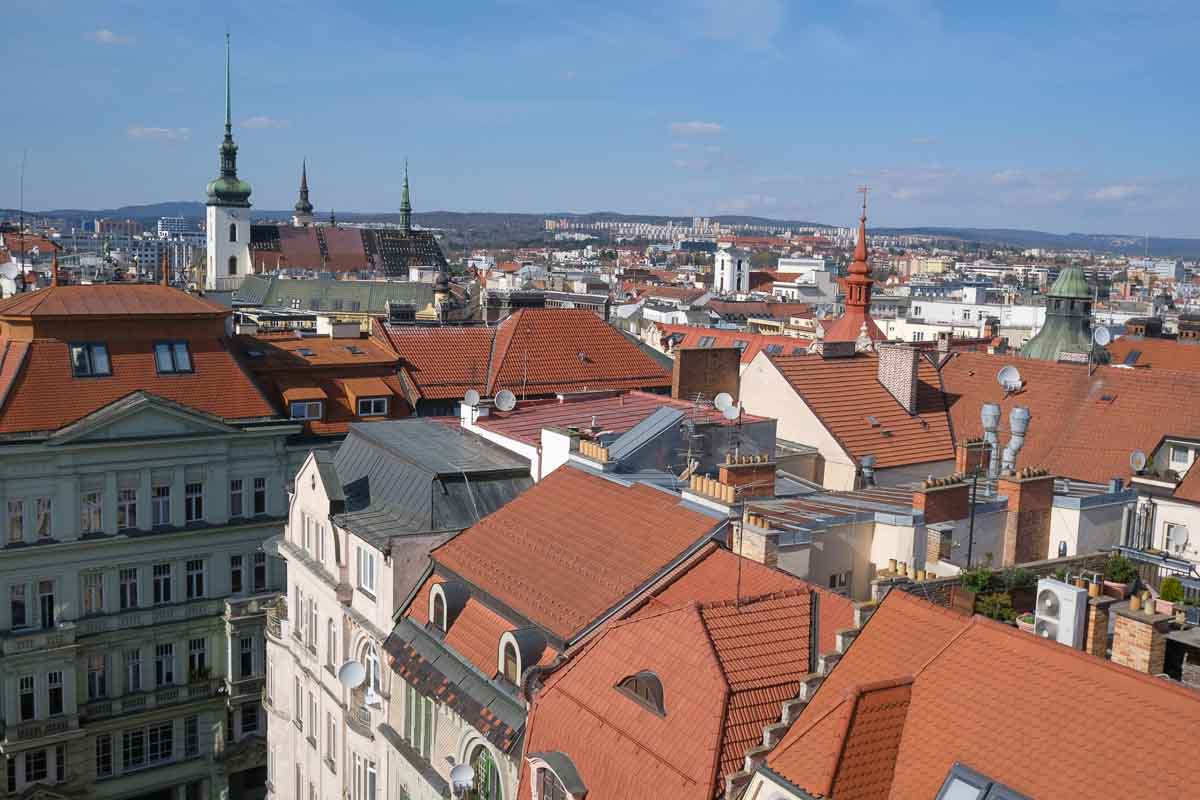 red rooftops of brno