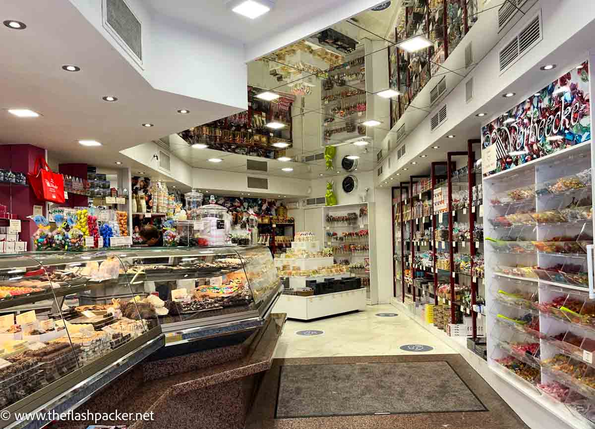 a chocolate shop in bruges belgium