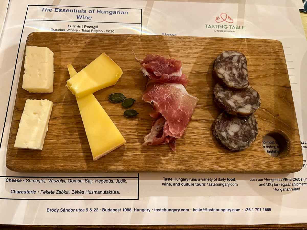 charcuterie and cheese on a wooden board