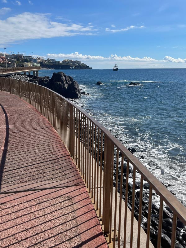 pedestrian walkway by the sea