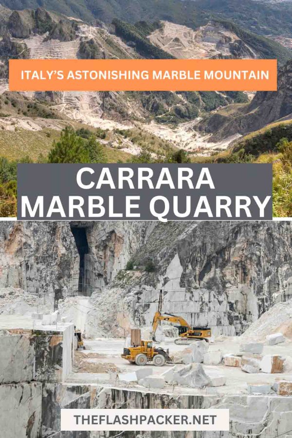 CARRARA MARBLE QUARRY 800 x 1000 px Pinterest Pin