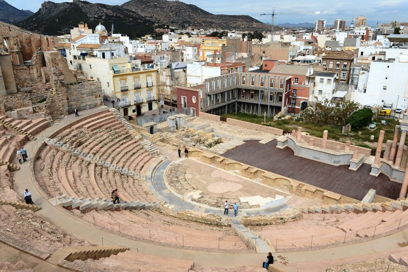 roman amphitheatre in cartagena spain