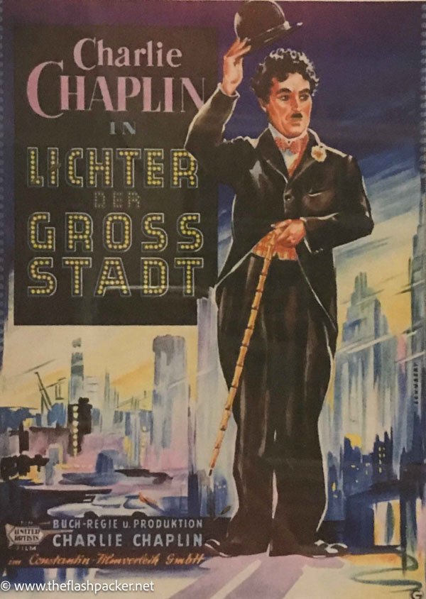 German lobby poster for Chaplin's 'The Greater Dictator' cinema museum london