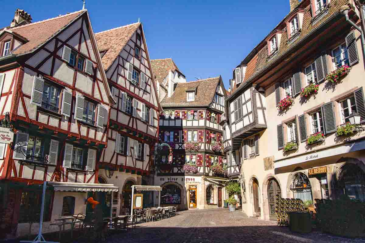 gabled houses in colmar-france