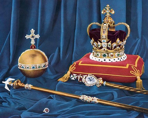 crown sceptre and orb part of the crown jewls which is a highlight of visiting the tower of london