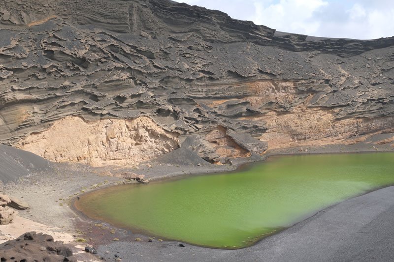 pea green pool of water