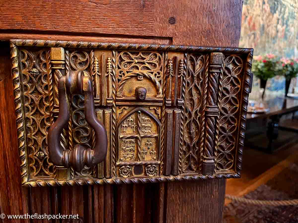 ornately carved antique lock