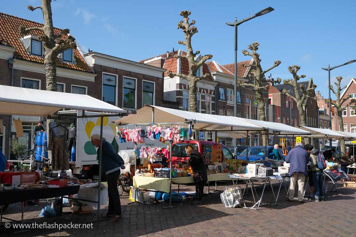 a small flea market in haarlem