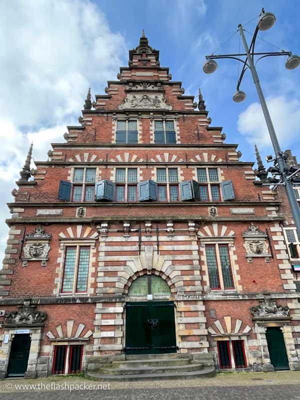 gabled medieval building in haarlem holland