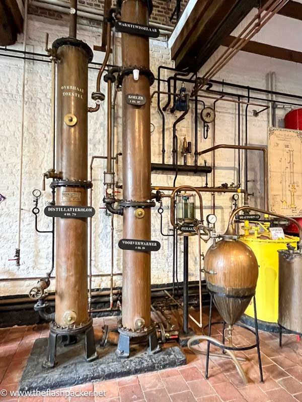 steam distillery used for making jenever in hasselt belgium