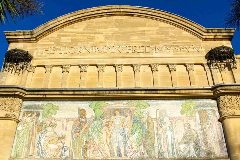 mosaic on front of horniman museum building