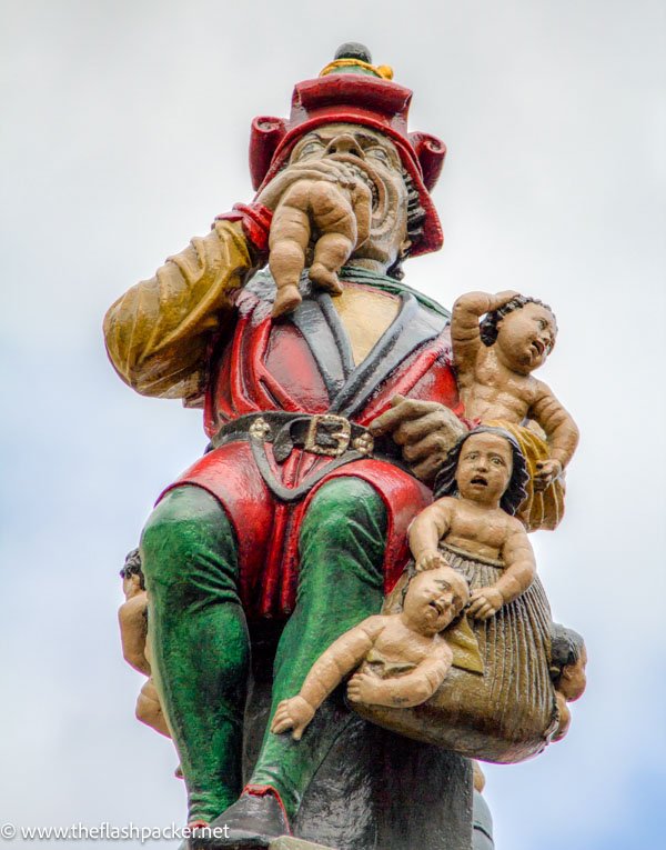 statue of ogre eating a child which is one of the best things to see in bern in one day