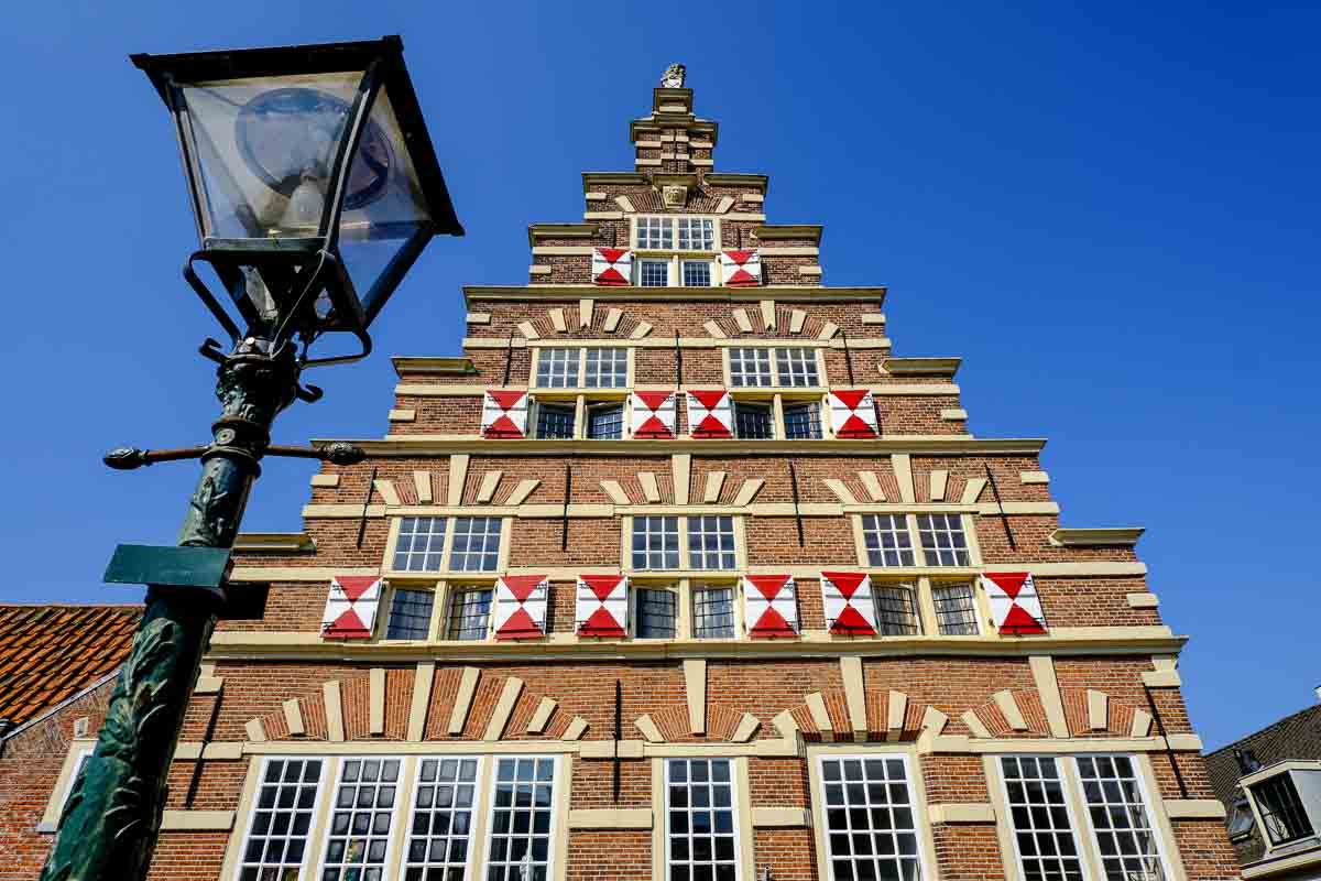 historic house with red gables which is one of the best things to see in Leiden in one day