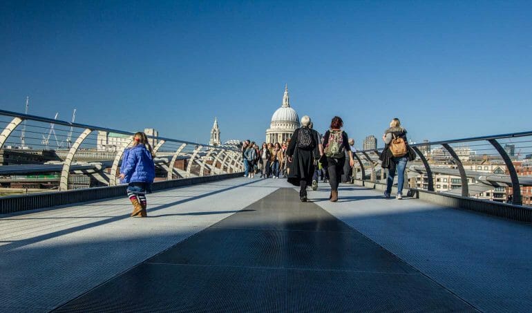 St Paul's Cathedral from Milllenium Bridge