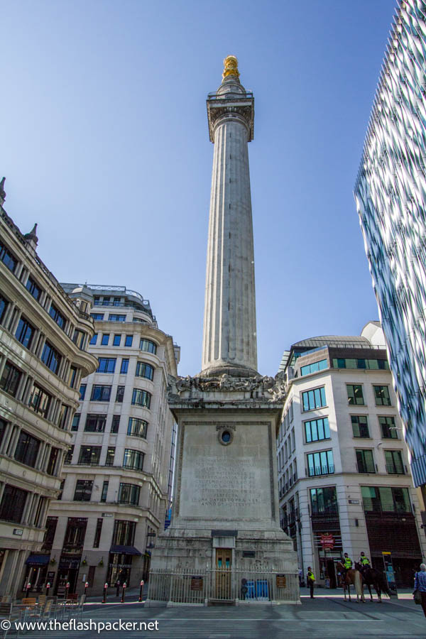 tall obelisk monument in london