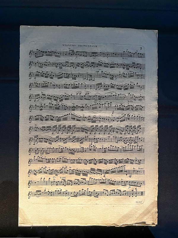 sheet of music by mozart