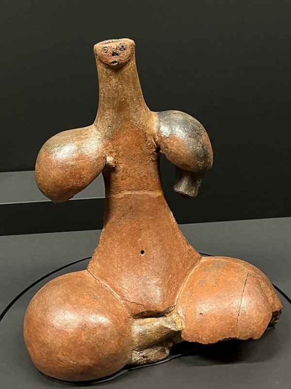 ancient ceramic sculpture of a woman known as the tara idol