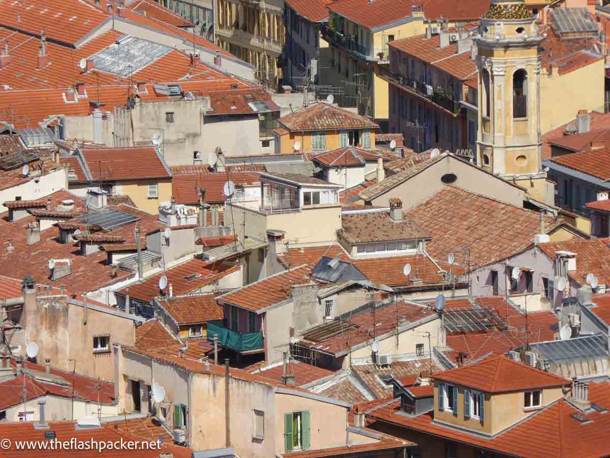 red rooftops of mediterranean city