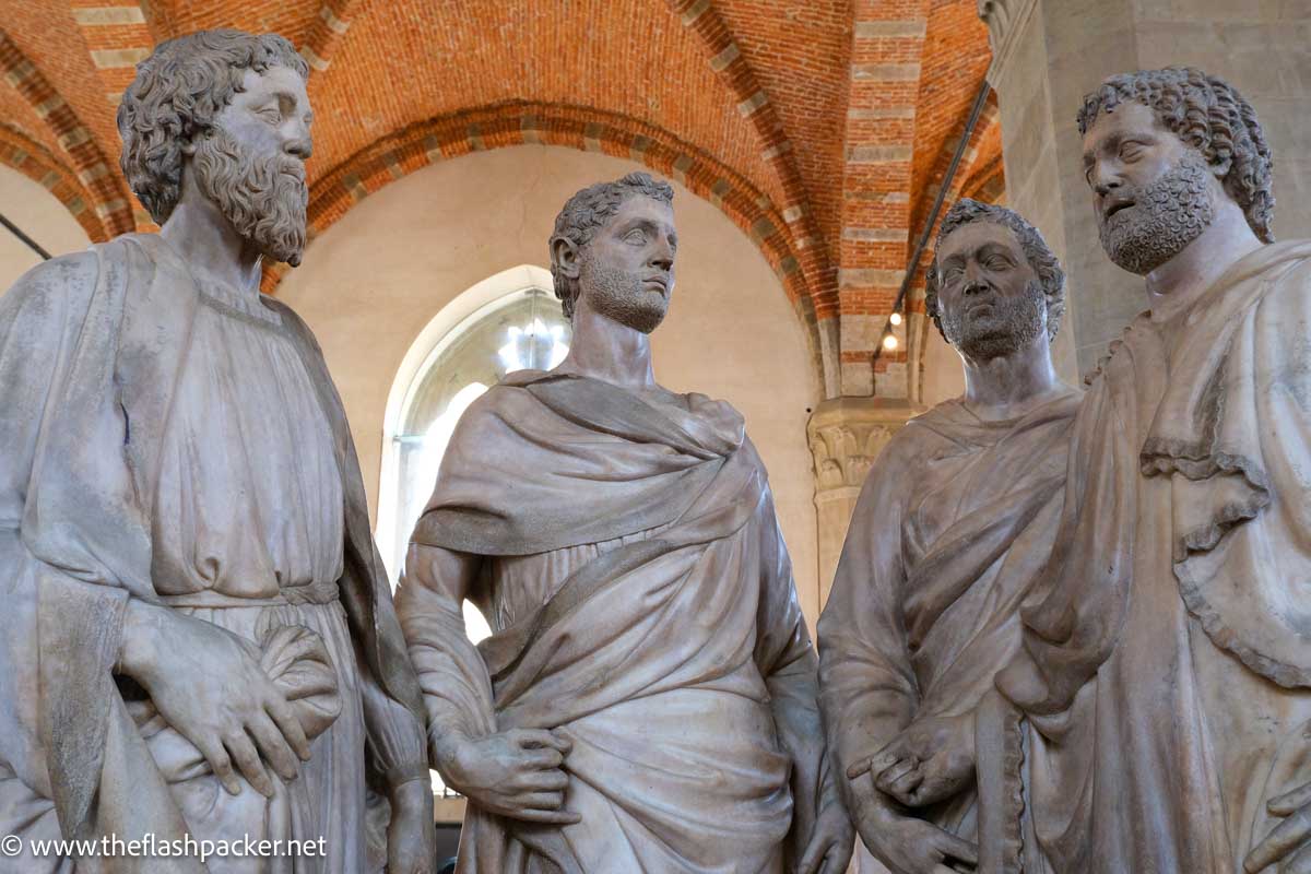 florence sculpture of group of four men