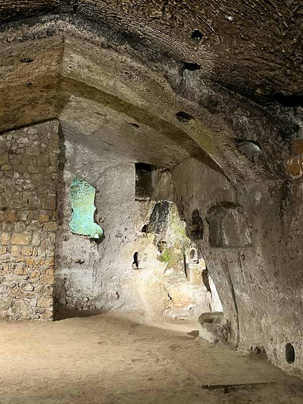 an underground cavern