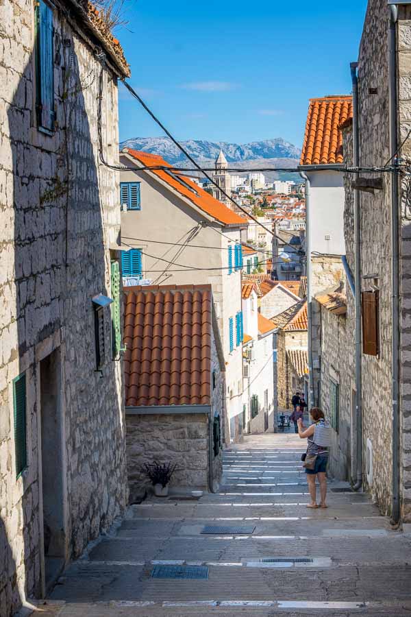 Varos neighbourhood in Split Croatia