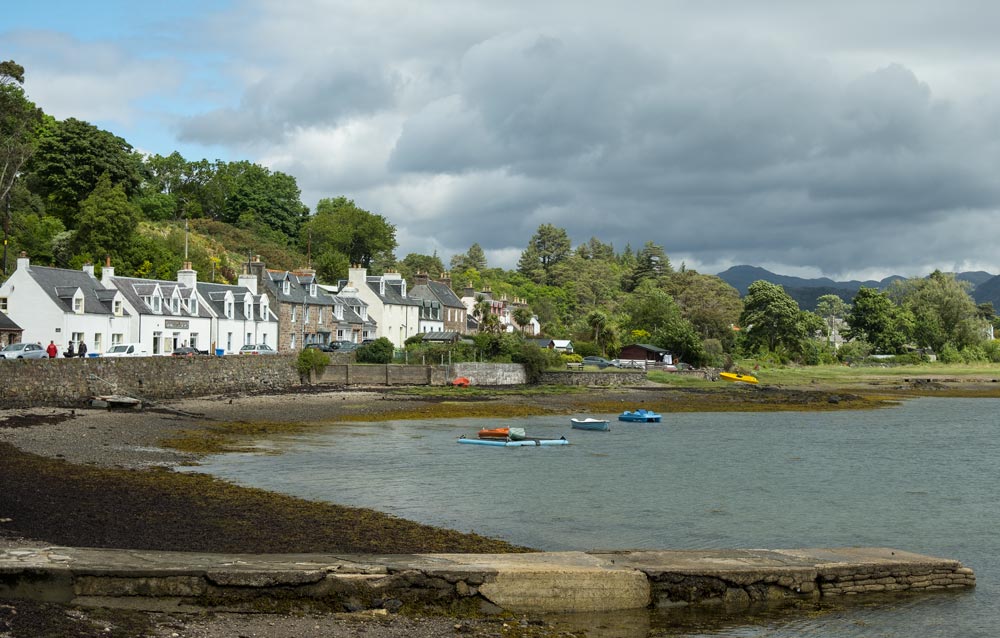 houses lining a scenic harbour