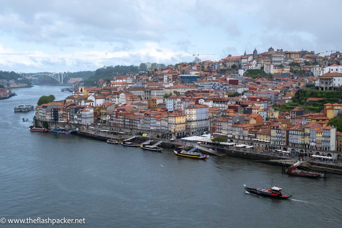 multocolored buidlings of porto portugal along the river