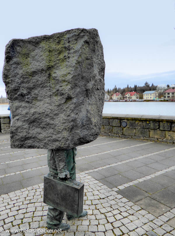 Blockhead statue Reykjavik