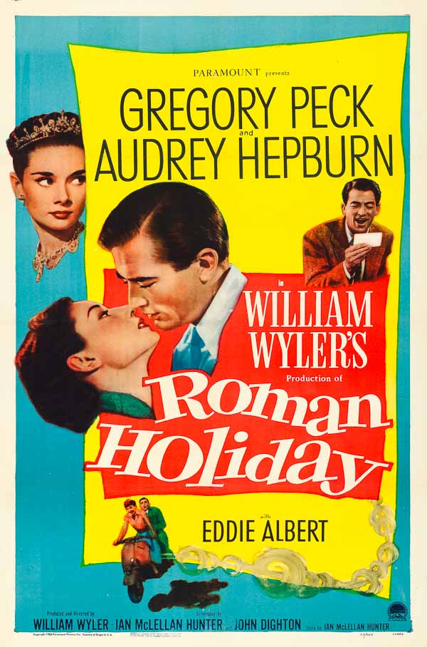 poster for the movie roman holiday