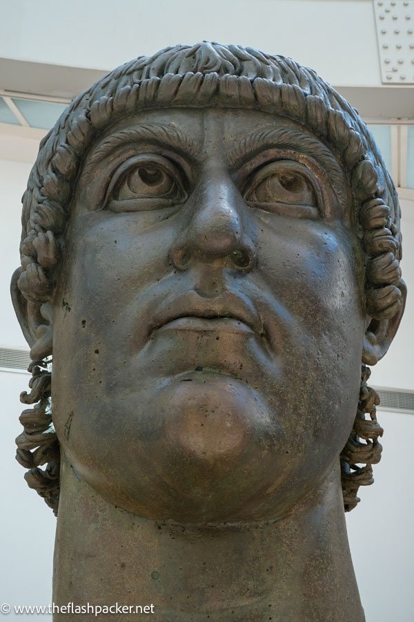 marble bust of emperor constantine