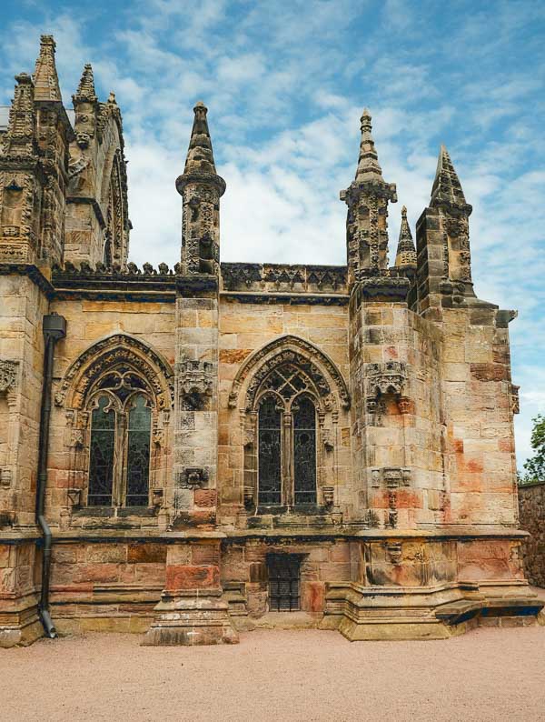 exterior of gothic chapel