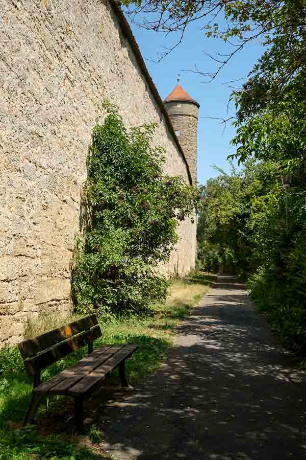 tall town wall and tower