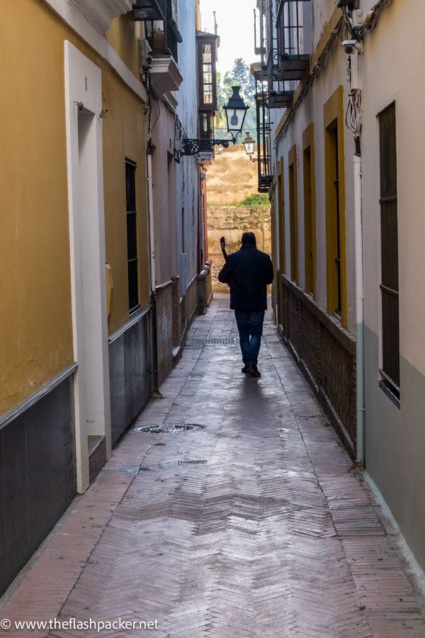 seville man walking on street 2