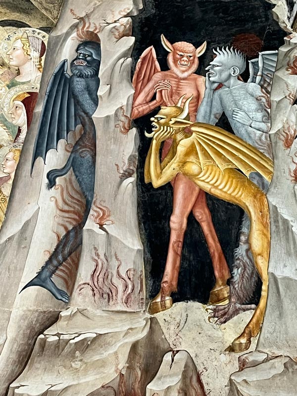 painting of group of devils