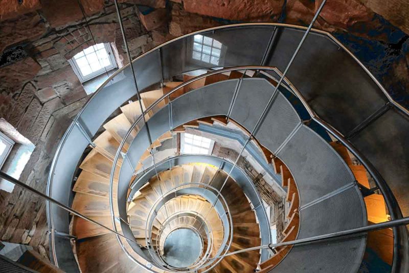 ornate spiral staircase