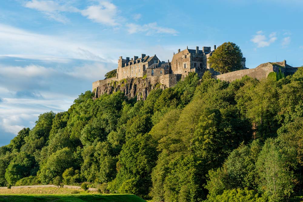 old castle perched on rocky crag