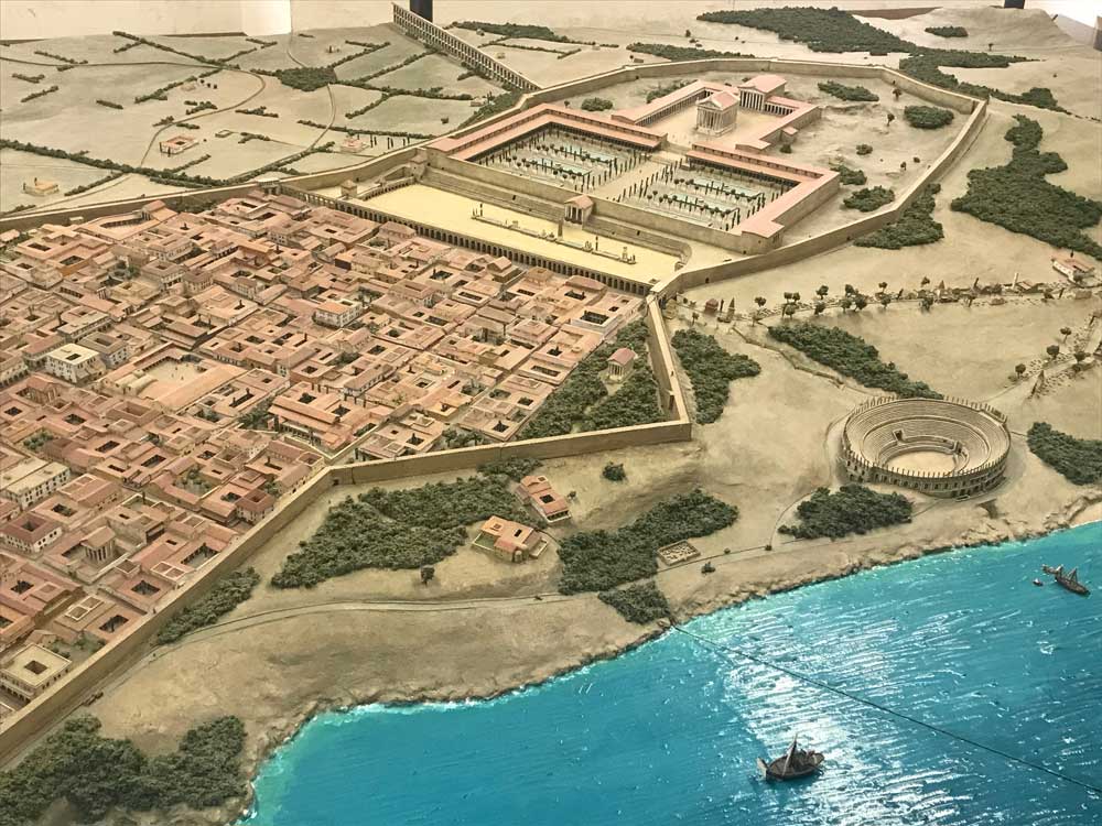 scale model of the roman city of tarraco