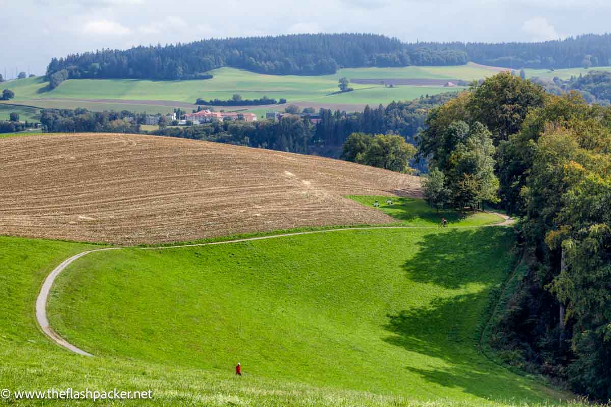 PATH WINDING ACROSS ROLLING FIELDS