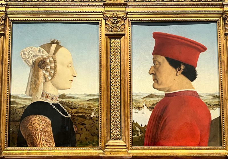 renaissance art in florence painting of a nobleman and his wife