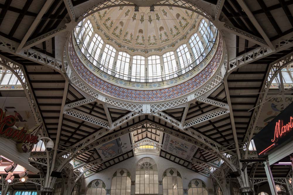 domed roof of market hall